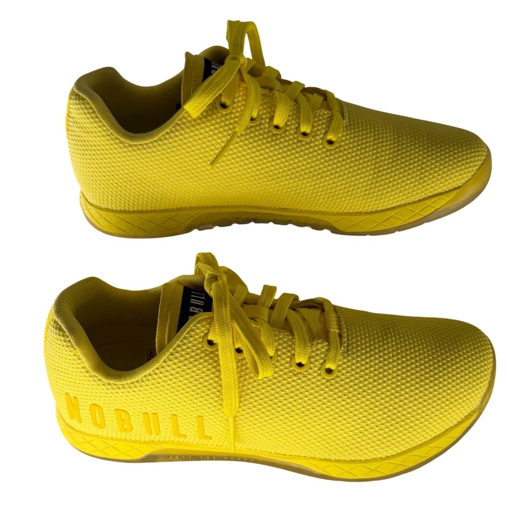 NWOB NOBULL SuperFabric Trainer CrossFit Shoes Lemon Drop W 9 / M 7.5 Low Top - Picture 3 of 9